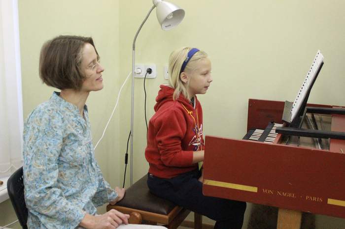 Урок клавесина в классе О.В.Мартыновой